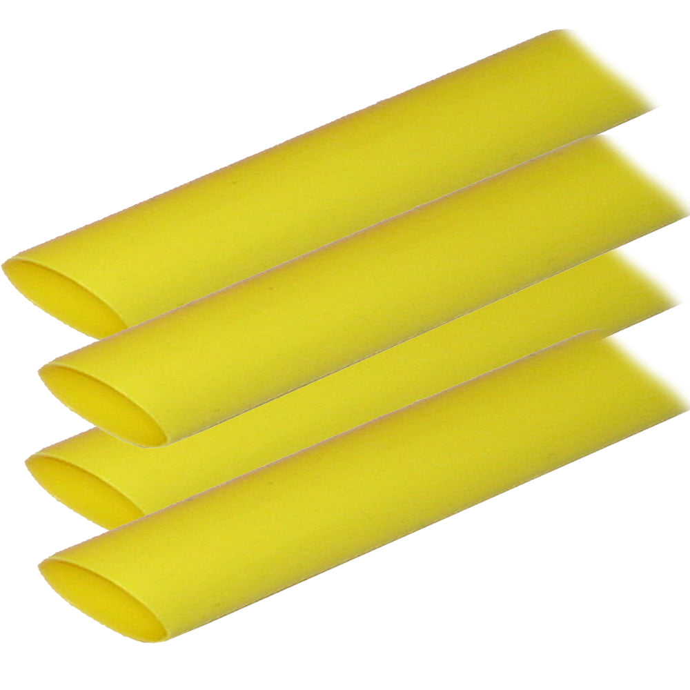 Ancor Adhesive Lined Heat Shrink Tubing ALT  34 x 12  4Pack  Yellow 306924