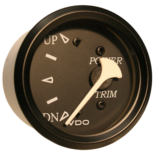 VDO Cockpit Marine Trim Gauge  fEvinrude and Johnson Engines  Black DialBezel 38211804