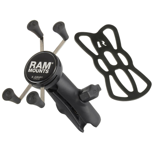 RAM Mount Universal XGrip Cell Phone Cradle wDouble Socket Arm RAPHOLUN7B201U
