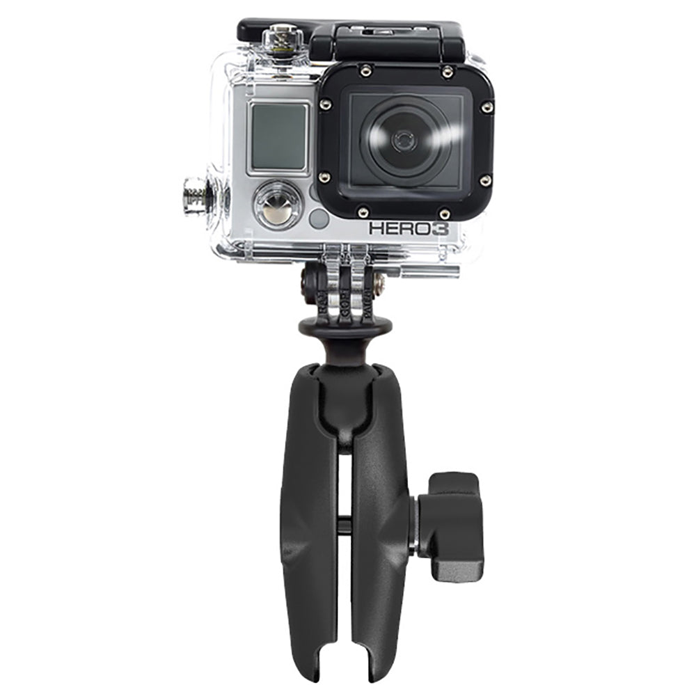 RAM Mount GoPro Hero Adapter with Double Socket Arm RAMB202GOP1201U