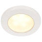 Hella Marine EuroLED 75 3 Round Screw Mount Down Light  Warm White LED  White Plastic Rim  12V 958109011