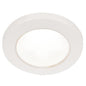 Hella Marine EuroLED 75 3 Round Screw Mount Down Light  White LED  White Plastic Rim  12V 958110011