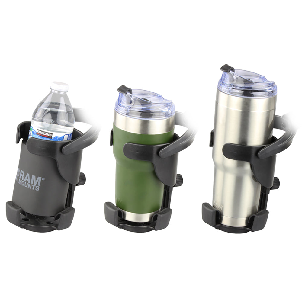 RAM Mount Level Cup XL Low Profile Mount wLarge Strap Clamp Base RAPB4172001231Z2NUBU