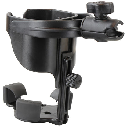 RAM Mount Level Cup XL Low Profile Mount wLarge Strap Clamp Base RAPB4172001231Z2NUBU