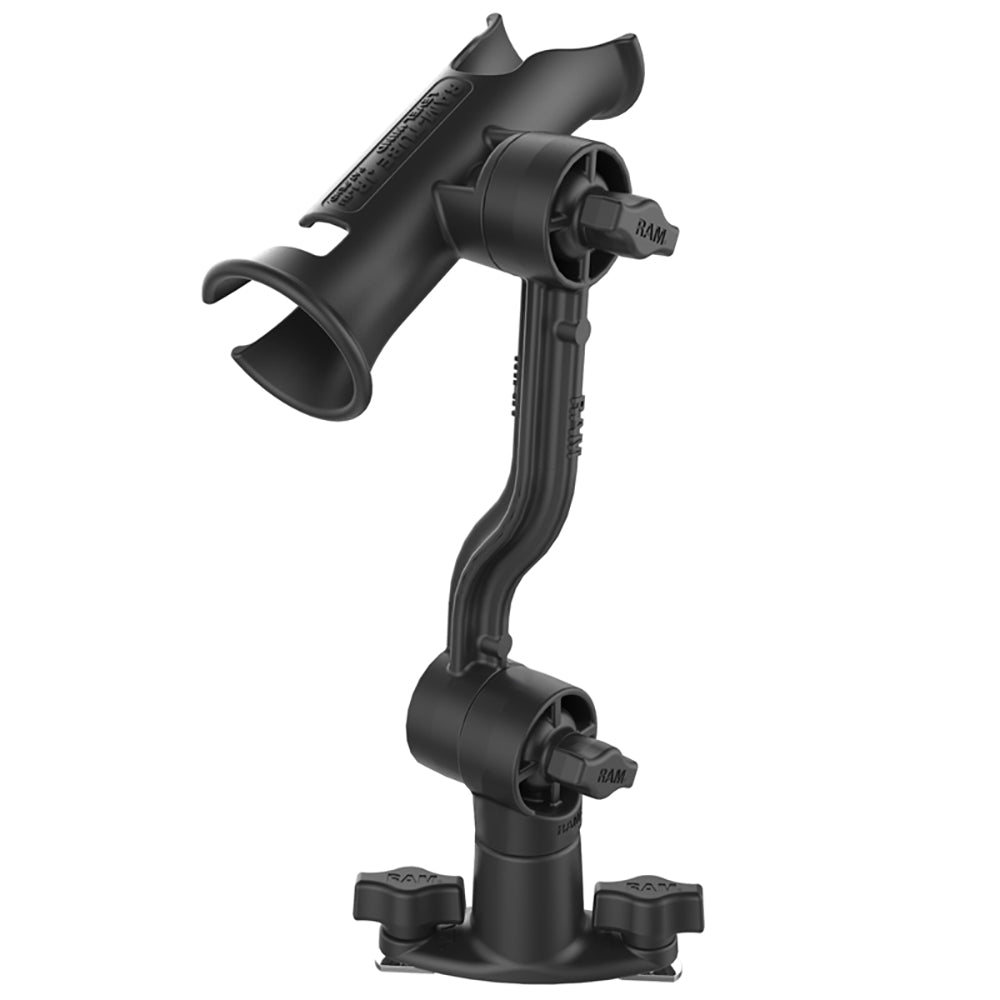 RAM Mount RAM Tube Jr Rod Holder with Spline Post Extension Arm and Track Base RAP390PA421