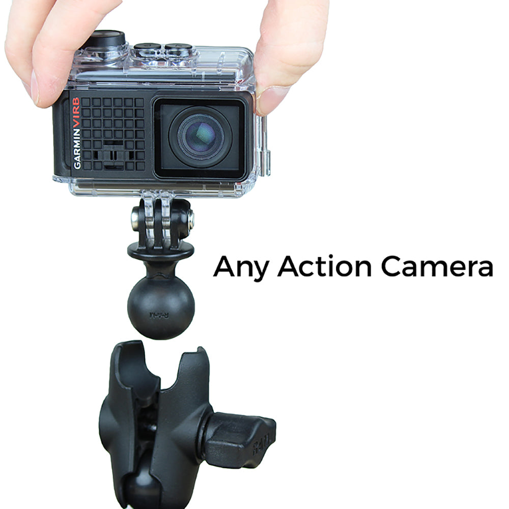 RAM Mount RAM 1 Ball Adapter for GoPro Bases with Short Arm and Action Camera Adapter RAPBGOP2AGOP1U