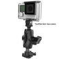 RAM Mount RAM 1 Ball Adapter for GoPro Bases with Short Arm and Action Camera Adapter RAPBGOP2AGOP1U
