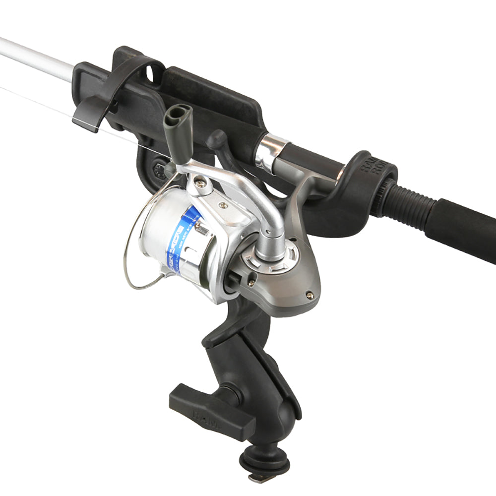 RAM Mount RAMROD 2000 Fishing Rod Holder with RAMROD Revolution RatchetSocket System and Track BallBase RAM114RBTRA1U