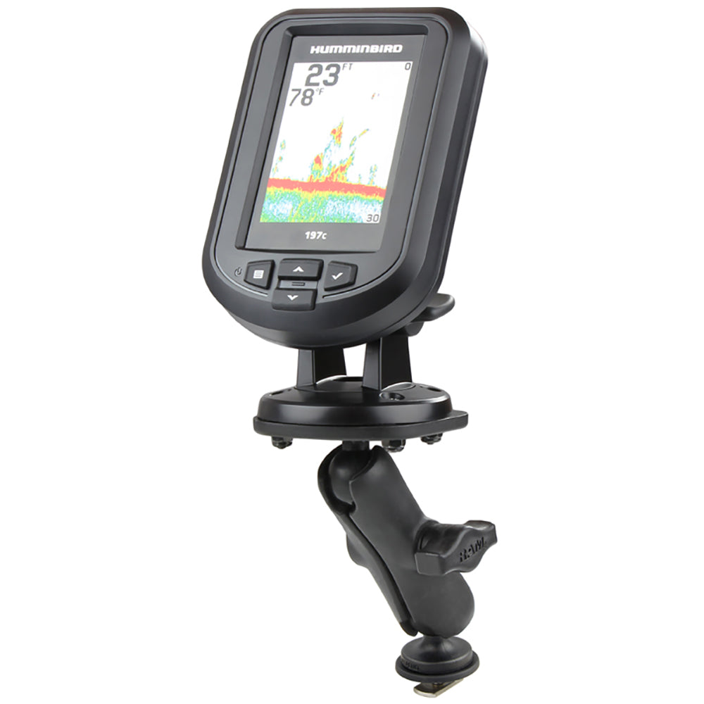Ram Mount RAM Track Ball Mount with Marine Electronic Plate for the Eagle Cuda FishEasy Humminbird Piranha  Lowrance X4