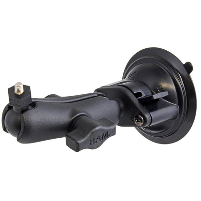 RAM Mount Suction Cup Mount w1 Ball including M6 X 30 SS HEX Head Bolt fRaymarine Dragonfly45  WiFish Devices