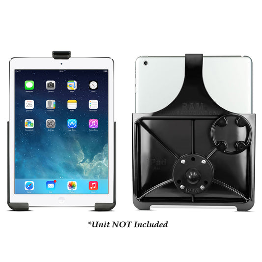 RAM Mount EZRollr Model Specific Cradle wRound Base Adapter for the iPad 5th Generation Apple iPad Air 12  iPad Pro 97