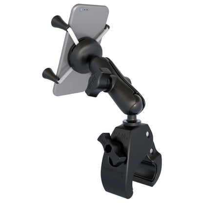 RAM Mount Small ToughClaw Base wDouble Socket Arm  Universal XGrip CelliPhone Cradle RAMB400UN7