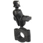 RAM Mount RAM Torque 1 18  1 12 Diameter HandlebarRail Base with B Size 1 Ball Short Arm and GoProAction Camera Mount