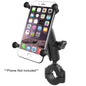 RAM Mount RAM Torque 1 18  1 12 Diameter HandlebarRail Base with 1 Ball Medium Arm and XGrip for Larger Phones
