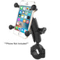 RAM Mount RAM Torque 1 18  1 12 Diameter HandlebarRail Bae with 1 Ball Medium Arm and XGrip for Larger Phones