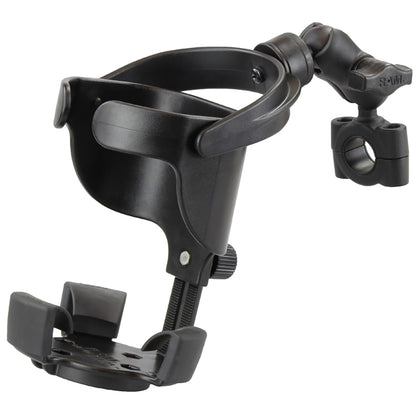 RAM Mount RAM Level Cup XL with Torque 34  1 Diameter Rail Base and Short Arm RAMB408751A417U