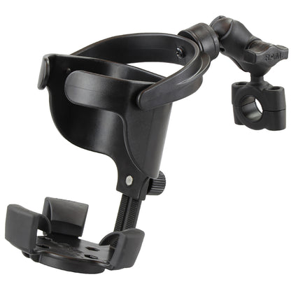 RAM Mount RAM Level Cup XL with Torque 34  1 Diameter Rail Base and Short Arm RAMB408751A417U