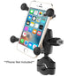 RAM Mount RAM Torque 34  1 Diameter HandlebarRail Base with 1 Ball Short Arm and XGrip for Phones RAMB408751AUN7U