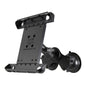 RAM Mount Double TwistLock Suction Cup Mount wTabTite Universal Spring Loaded Cradle fApple iPad 14 wor wo Light Duty