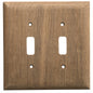 Whitecap Teak 2Toggle SwitchReceptacle Cover Plate 60176