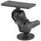 RAM Mount 15 Ball Mount w25 Round Base Short Arm  2 x 4 Plate fHumminbird Helix 7 Only RAM20224B202U