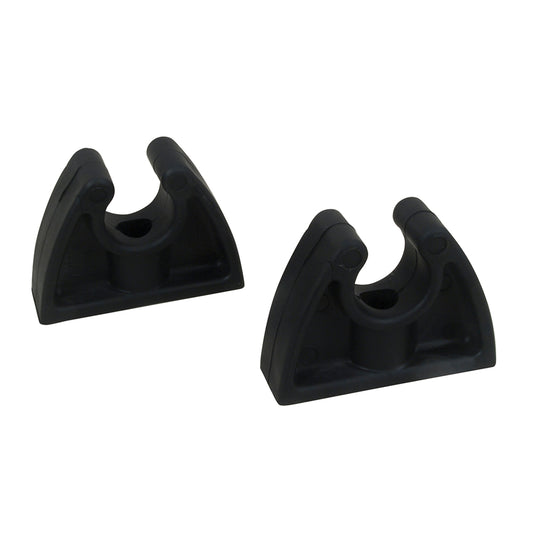Perko Pole Storage Clips  Black  Pair 0477DP0BLK
