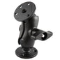 RAM Mount D Size 225 Ball Mount w2 qty 368 Round Plates  Short Length Double Socket Arm RAMD101UC