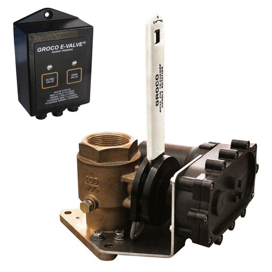 GROCO 112 Bronze Electric Flanged Seacock  12V FBVE1500 12V