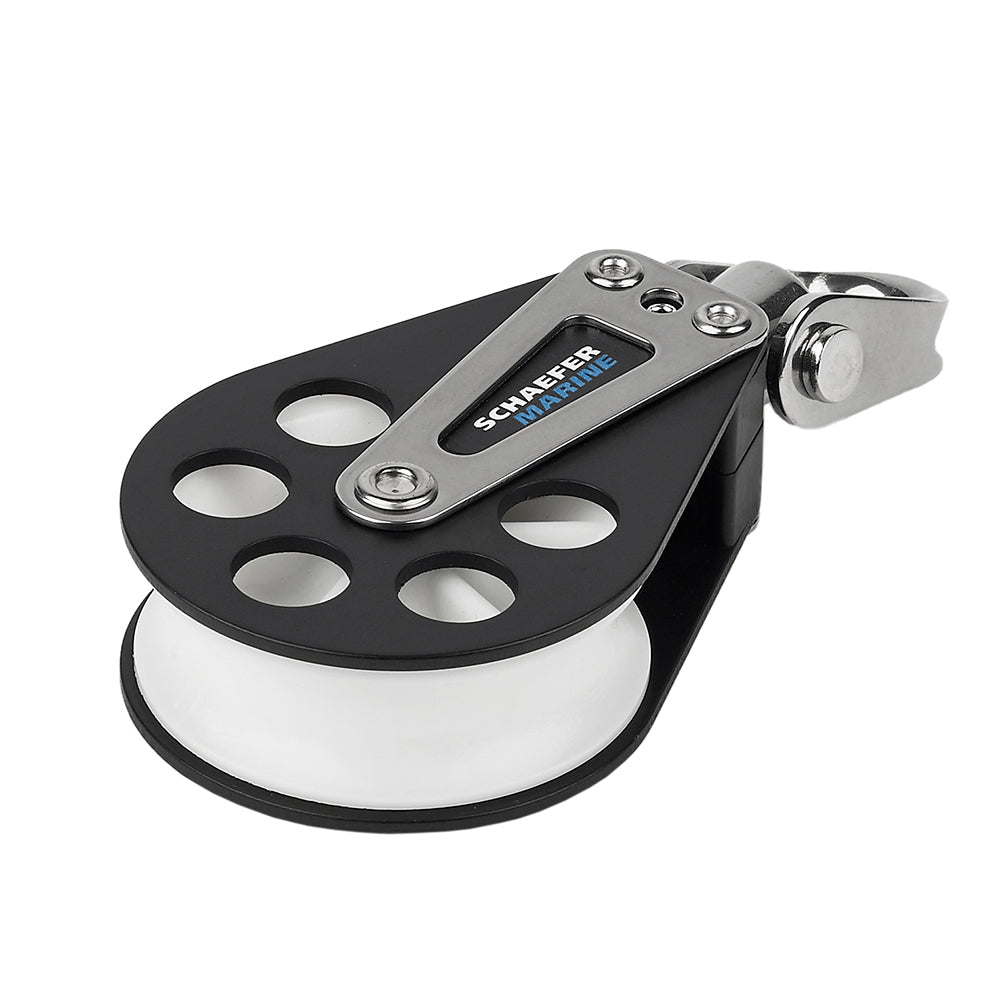 Schaefer Single Aluminum Block  60mm Sheave 70405