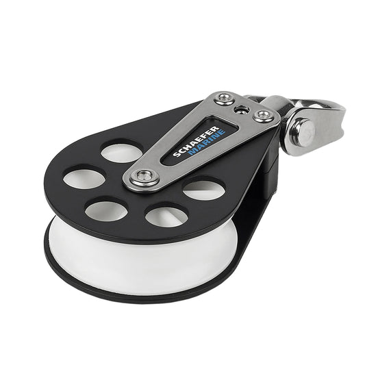 Schaefer Single Aluminum Block  60mm Sheave 70405