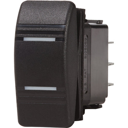 Blue Sea Contura Switch DPDT Black  ONON 8300