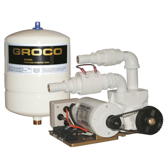 GROCO Paragon Junior 12v Water Pressure System  1 Gal Tank  7 GPM PJRA 12V