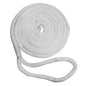 New England Ropes 12 Double Braid Dock Line  White  25 C50501600025