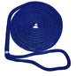 New England Ropes 38 Double Braid Dock Line  Blue wTracer  15 C50531200015