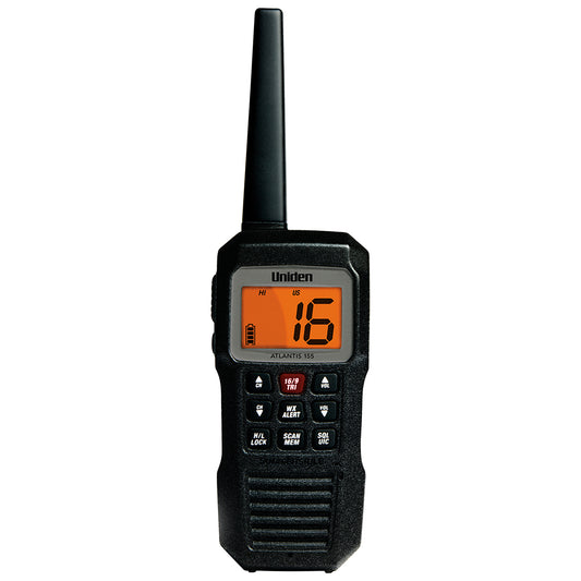 Uniden Atlantis 155 Handheld TwoWay VHF Floating Marine Radio ATLANTIS 155