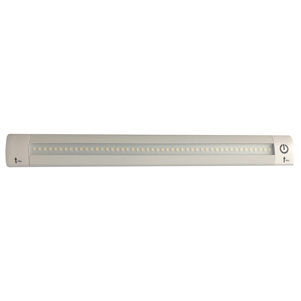 Lunasea 12 Adjustable Linear LED Light wBuiltIn Touch Dimmer Switch  Cool White LLB32KC0100