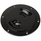SeaDog Smooth Quarter Turn Deck Plate  Black  4 3361451