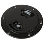 SeaDog QuarterTurn Smooth Deck Plate wInternal Collar  Black  5 3363551
