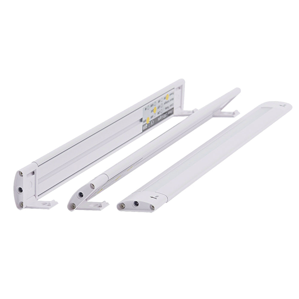Lunasea LED Light Bar  BuiltIn Dimmer Adjustable Linear Angle 12 Length 24VDC  Warm White LLB32KW1100