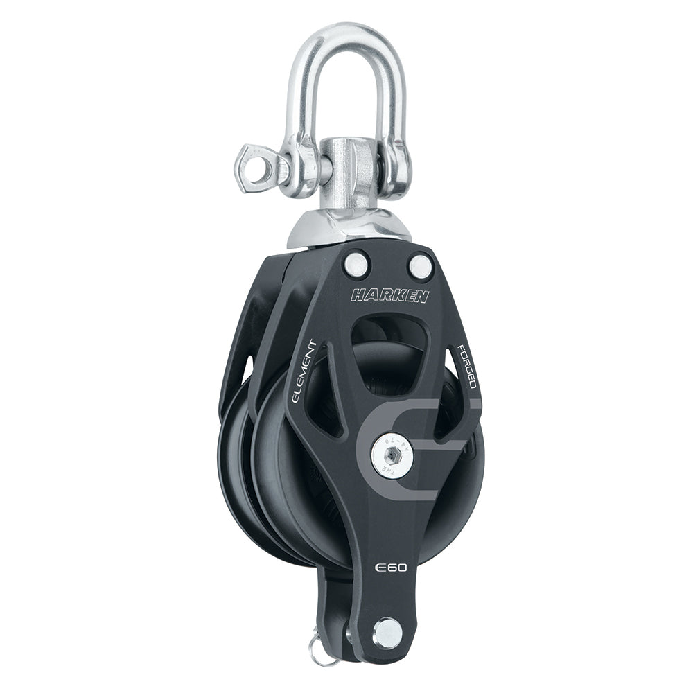 Harken 60mm Double Aluminum Element Block wSwivel  Becket 6270