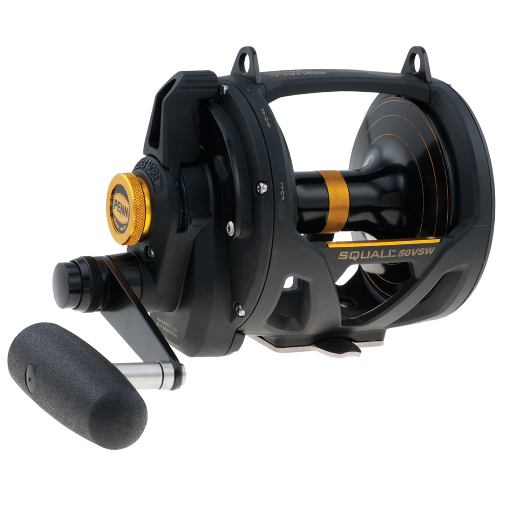 PENN SQL50VSW Squall Lever Drag 2 Speed Conventional Reel 1292938