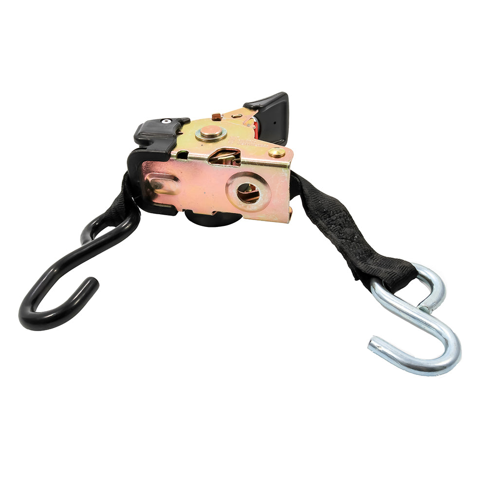 Camco Retractable TieDown Straps  1 Width 6 Dual Hooks 50033