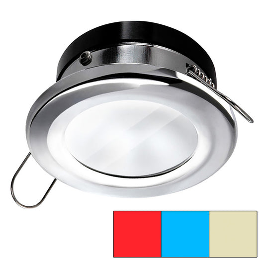 i2Systems Apeiron A1120 Spring Mount Light  Round  Red Warm White  Blue  Polished Chrome A1120Z11HCE