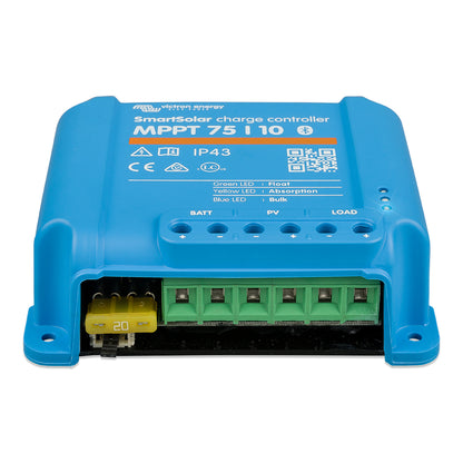 Victron SmartSolar MPPT Solar Charge Controller  75V  10Amp  UL Approved SCC075010060R