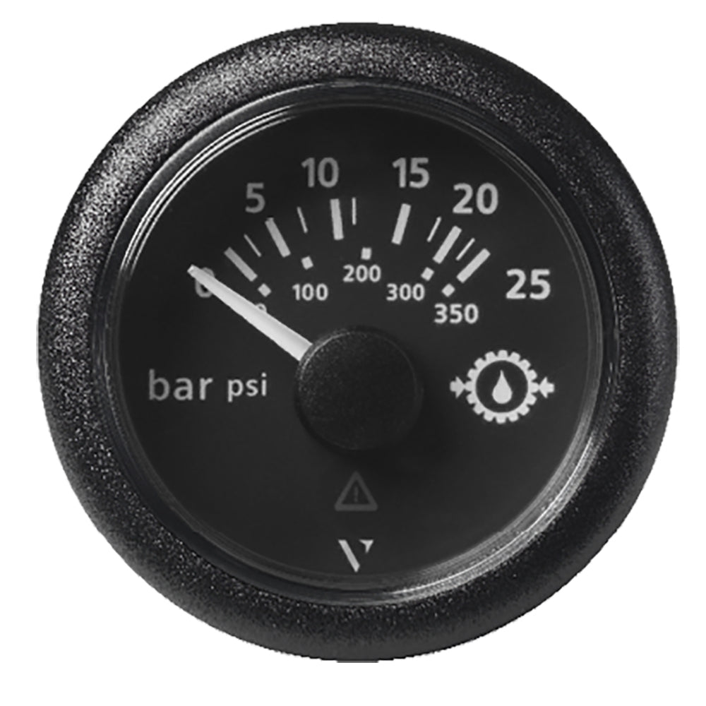 Veratron 52MM 2116 ViewLine Transmission Oil Pressure 25 Bar350 PSI  Black Dial  Round Bezel A2C59514136