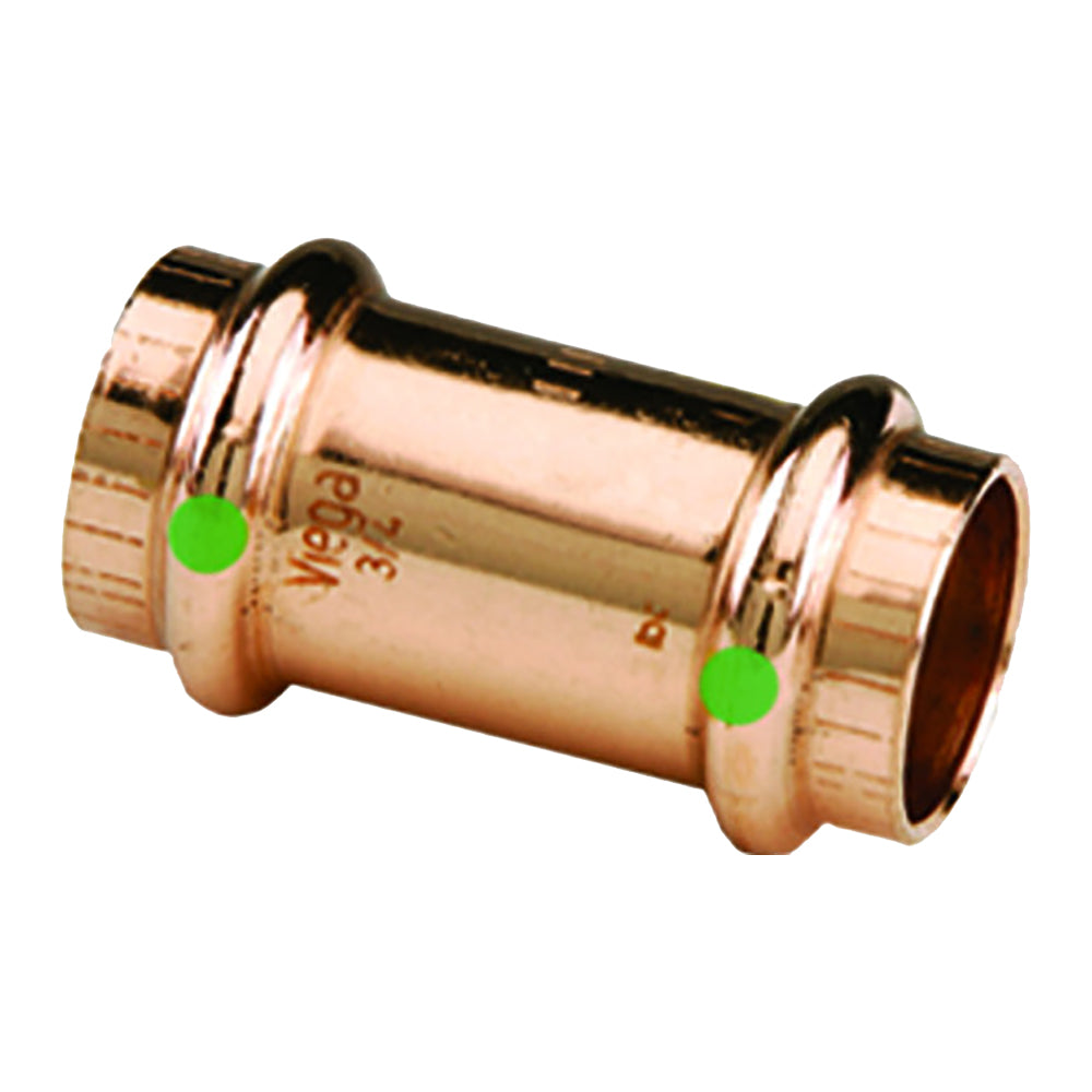 Viega ProPress 1 Copper Coupling wStop  Double Press Connection  Smart Connect Technology 78057