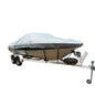 Carver FlexFit PRO Polyester Size 2 Boat Cover fVHull Runabout or TriHull Boats IO or OB  Grey 79002