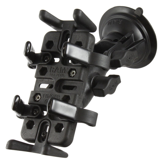 RAM Mount RAM FingerGrip Universal Mount wRAM TwistLock Suction Cup RAPB104224UN4U