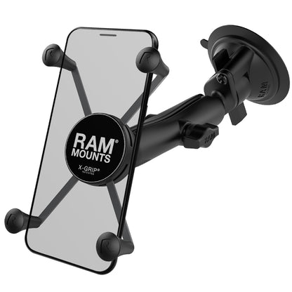 RAM Mount RAM XGrip Large Phone Mount wRAM TwistLock Suction Cup Base RAMB166CUN10U