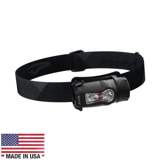 Princeton Tec Axis Rechargeable LED HeadLamp  BlackGrey AXRC21BKDK